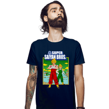 Load image into Gallery viewer, Secret_Shirts Fitted Shirts, Mens / Small / Navy Super S Bros