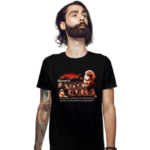 Load image into Gallery viewer, Shirts Fitted Shirts, Mens / Small / Black Welcome To Santa Carla