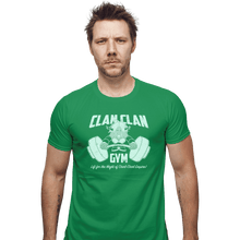 Load image into Gallery viewer, Shirts Fitted Shirts, Mens / Small / Irish Green Clan Clan Gym