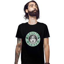 Load image into Gallery viewer, Daily_Deal_Shirts Fitted Shirts, Mens / Small / Black It's Coffee Time