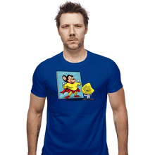 Load image into Gallery viewer, Secret_Shirts Fitted Shirts, Mens / Small / Royal Blue Mighty Or Speedy