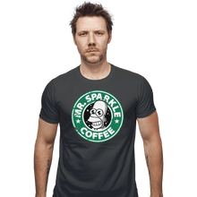 Load image into Gallery viewer, Shirts Fitted Shirts, Mens / Small / Charcoal Mr. Sparkle Coffee