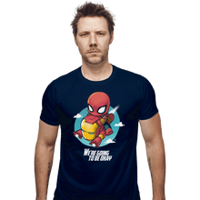 Load image into Gallery viewer, Shirts Fitted Shirts, Mens / Small / Navy We're Going To Be Ok