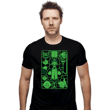 Load image into Gallery viewer, Secret_Shirts Fitted Shirts, Mens / Small / Black Luigi Model Sprue