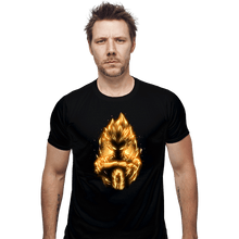 Load image into Gallery viewer, Daily_Deal_Shirts Fitted Shirts, Mens / Small / Black Golden Saiyan Prince
