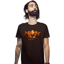 Load image into Gallery viewer, Shirts Fitted Shirts, Mens / Small / Dark Chocolate Kill Fruit