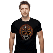 Load image into Gallery viewer, Daily_Deal_Shirts Fitted Shirts, Mens / Small / Black Rebel Helmet