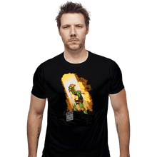 Load image into Gallery viewer, Secret_Shirts Fitted Shirts, Mens / Small / Black Last Slice Of Pizza