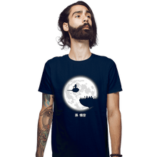 Load image into Gallery viewer, Shirts Fitted Shirts, Mens / Small / Navy Don't Look At The Full Moon