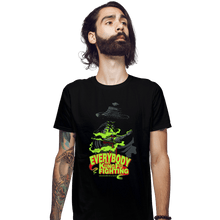 Load image into Gallery viewer, Secret_Shirts Fitted Shirts, Mens / Small / Black Little Bit Frightening