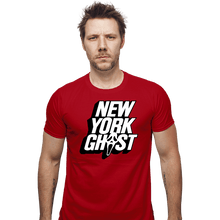 Load image into Gallery viewer, Daily_Deal_Shirts Fitted Shirts, Mens / Small / Red New York Ghost