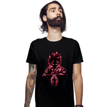 Load image into Gallery viewer, Shirts Fitted Shirts, Mens / Small / Black Super Saiyan Blue Kaioken