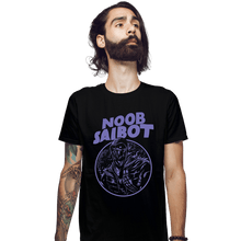 Load image into Gallery viewer, Shirts Fitted Shirts, Mens / Small / Black Noob Star