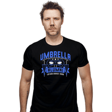 Load image into Gallery viewer, Shirts Fitted Shirts, Mens / Small / Black Umbrella Alumni