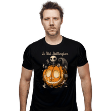 Load image into Gallery viewer, Daily_Deal_Shirts Fitted Shirts, Mens / Small / Black Le Petit Skellington