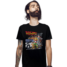 Load image into Gallery viewer, Daily_Deal_Shirts Fitted Shirts, Mens / Small / Black Back To Metro City