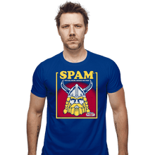 Load image into Gallery viewer, Daily_Deal_Shirts Fitted Shirts, Mens / Small / Royal Blue Spam