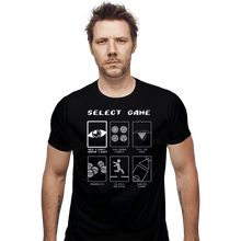 Load image into Gallery viewer, Daily_Deal_Shirts Fitted Shirts, Mens / Small / Black Select Game