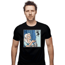 Load image into Gallery viewer, Shirts Fitted Shirts, Mens / Small / Black Is This A Cat?