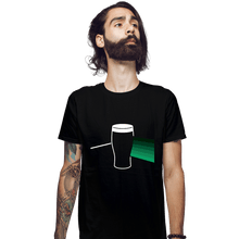 Load image into Gallery viewer, Daily_Deal_Shirts Fitted Shirts, Mens / Small / Black Dark Side Of The Pint