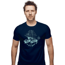 Load image into Gallery viewer, Daily_Deal_Shirts Fitted Shirts, Mens / Small / Navy The Polite Menace