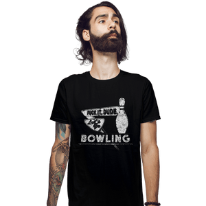 Shirts Fitted Shirts, Mens / Small / Black Fuck It Dude, Lets Go Bowling