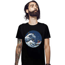 Load image into Gallery viewer, Shirts Fitted Shirts, Mens / Small / Black Kanagawa Brooms