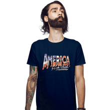 Load image into Gallery viewer, Secret_Shirts Fitted Shirts, Mens / Small / Navy F Yeah!