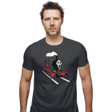 Load image into Gallery viewer, Shirts Fitted Shirts, Mens / Small / Charcoal Ghostface Train