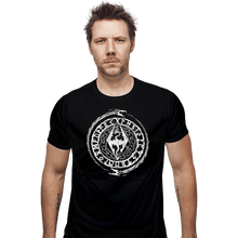 Load image into Gallery viewer, Shirts Fitted Shirts, Mens / Small / Black Dragon Born