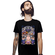 Load image into Gallery viewer, Daily_Deal_Shirts Fitted Shirts, Mens / Small / Black Nostalgic Villains