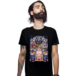 Daily_Deal_Shirts Fitted Shirts, Mens / Small / Black Nostalgic Villains