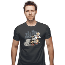 Load image into Gallery viewer, Shirts Fitted Shirts, Mens / Small / Charcoal Scientific Paradox Goes Boom