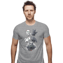 Load image into Gallery viewer, Shirts Fitted Shirts, Mens / Small / Sports Grey Night Fury Fusion