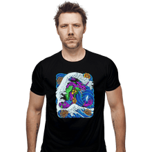 Load image into Gallery viewer, Shirts Fitted Shirts, Mens / Small / Black Eva-01 Wave