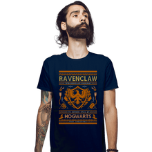 Load image into Gallery viewer, Shirts Fitted Shirts, Mens / Small / Navy Ravenclaw Sweater