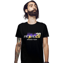 Load image into Gallery viewer, Shirts Fitted Shirts, Mens / Small / Black Make It So