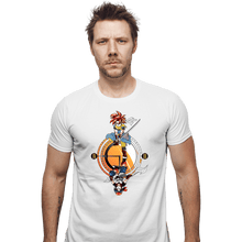Load image into Gallery viewer, Daily_Deal_Shirts Fitted Shirts, Mens / Small / White Cross Dimension