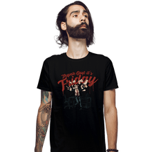 Load image into Gallery viewer, Daily_Deal_Shirts Fitted Shirts, Mens / Small / Black TGIF