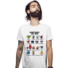 Load image into Gallery viewer, Daily_Deal_Shirts Fitted Shirts, Mens / Small / White Marvelous Mr. Men