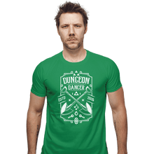Load image into Gallery viewer, Shirts Fitted Shirts, Mens / Small / Irish Green Dungeon Dancer