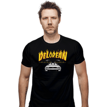 Load image into Gallery viewer, Secret_Shirts Fitted Shirts, Mens / Small / Black Delorean Outatime