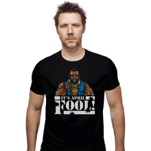 Load image into Gallery viewer, Shirts Fitted Shirts, Mens / Small / Black April Fool