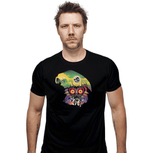 Load image into Gallery viewer, Shirts Fitted Shirts, Mens / Small / Black Majora's Mask