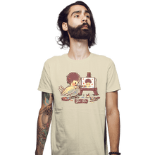 Load image into Gallery viewer, Secret_Shirts Fitted Shirts, Mens / Small / Sand Birb-Ross