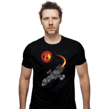 Load image into Gallery viewer, Shirts Fitted Shirts, Mens / Small / Black Leaf On The Wind