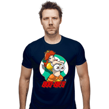 Load image into Gallery viewer, Secret_Shirts Fitted Shirts, Mens / Small / Navy Daisy Boos