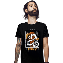 Load image into Gallery viewer, Shirts Fitted Shirts, Mens / Small / Black Sin of Envy Serpent