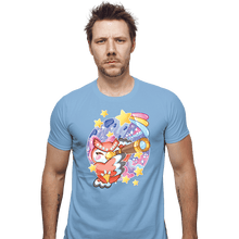 Load image into Gallery viewer, Shirts Fitted Shirts, Mens / Small / Powder Blue Animal Crossing - Celeste