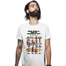 Load image into Gallery viewer, Daily_Deal_Shirts Fitted Shirts, Mens / Small / White Once Upon A Time In Shadaloo